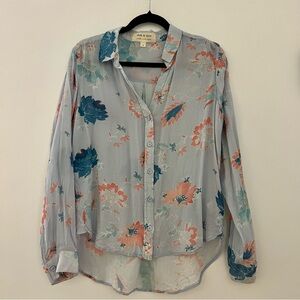 Cloth & Stone Floral Button Down Top